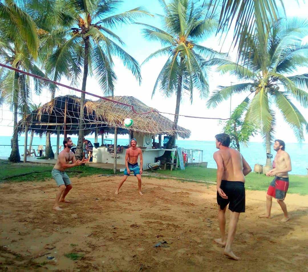 Volleyball game on Isla Fuerte