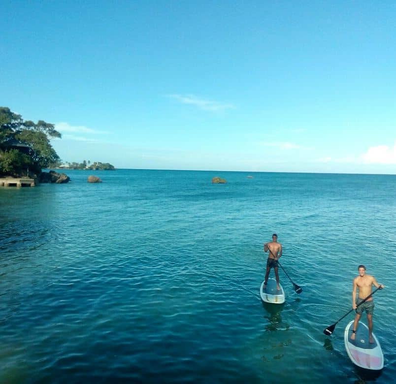 Paddale activity from the Hostel La Playita Isla Fuerte