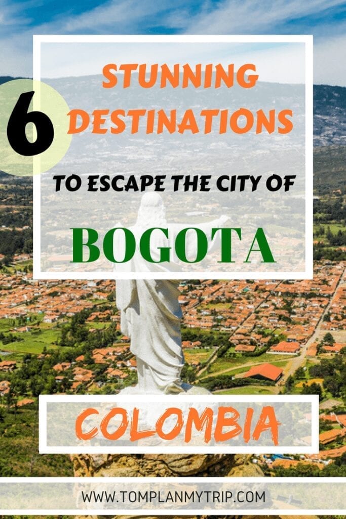PIN Places Day trips from Bogota