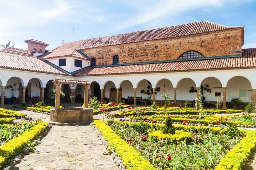 Courtyard of a convent Santo Ecce Homo Villa de Leyva