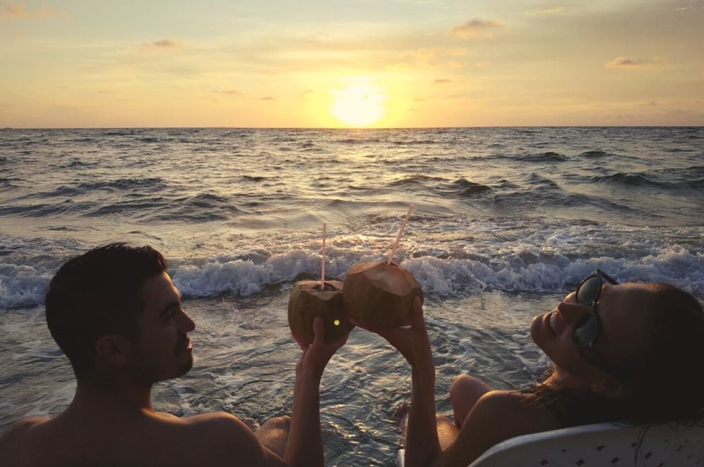 Sunset coconuts Rincon del Mar | 1 week colombia itinerary