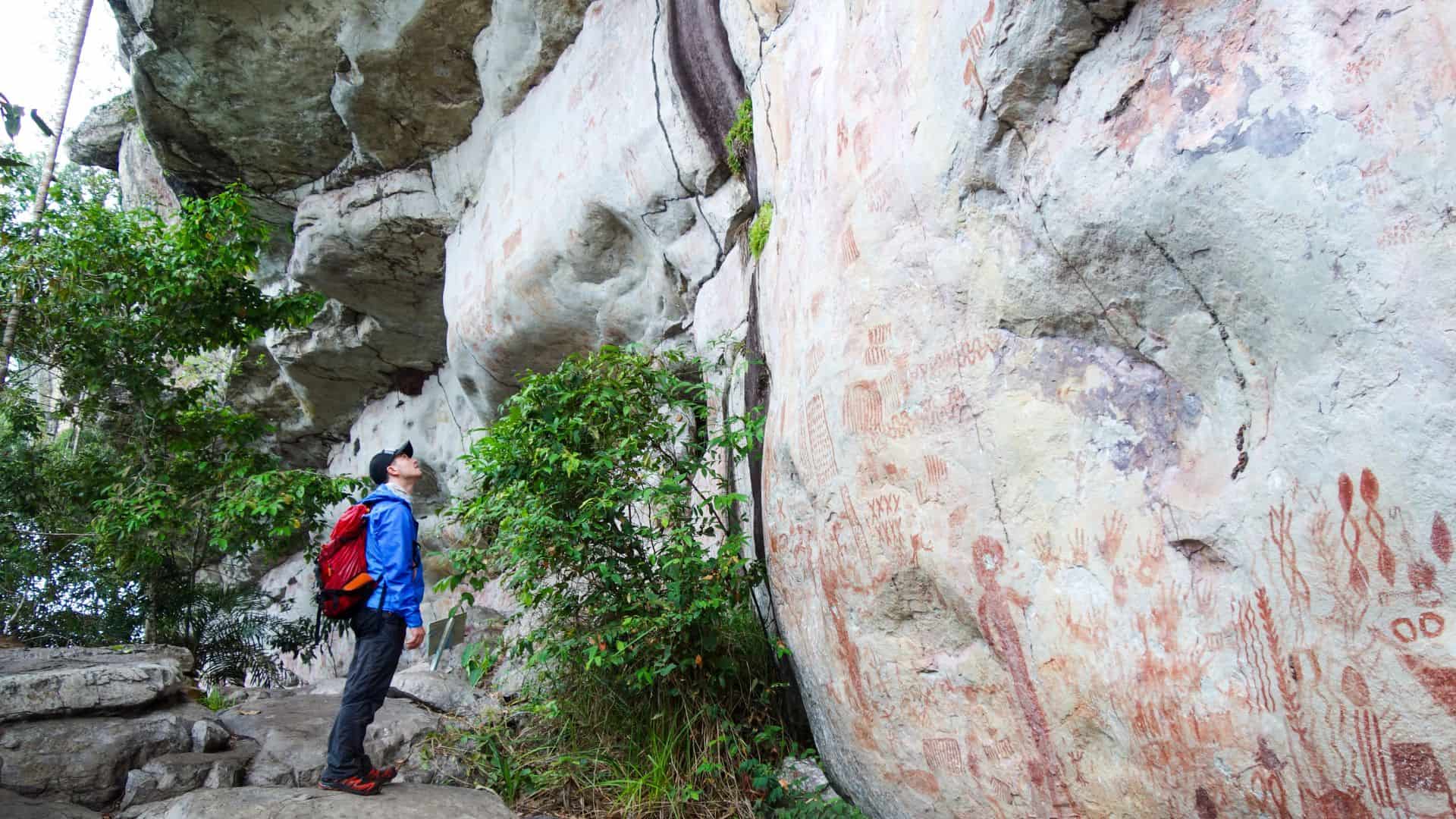 San José Del Guaviare - rock painting Cerro Azul - Amazon Gateway - Adrien - large