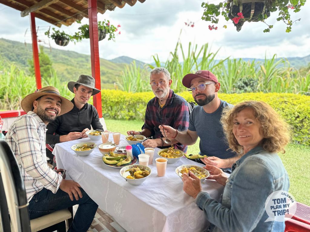 Coffee tour Concepcion Antioquia Colombia - sanchocho food