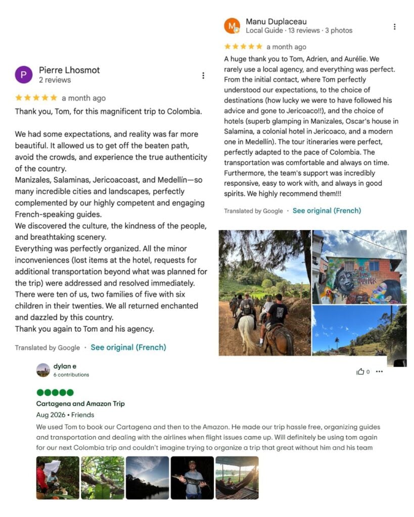 Review Colombia Travel agency Tomplanmytrip