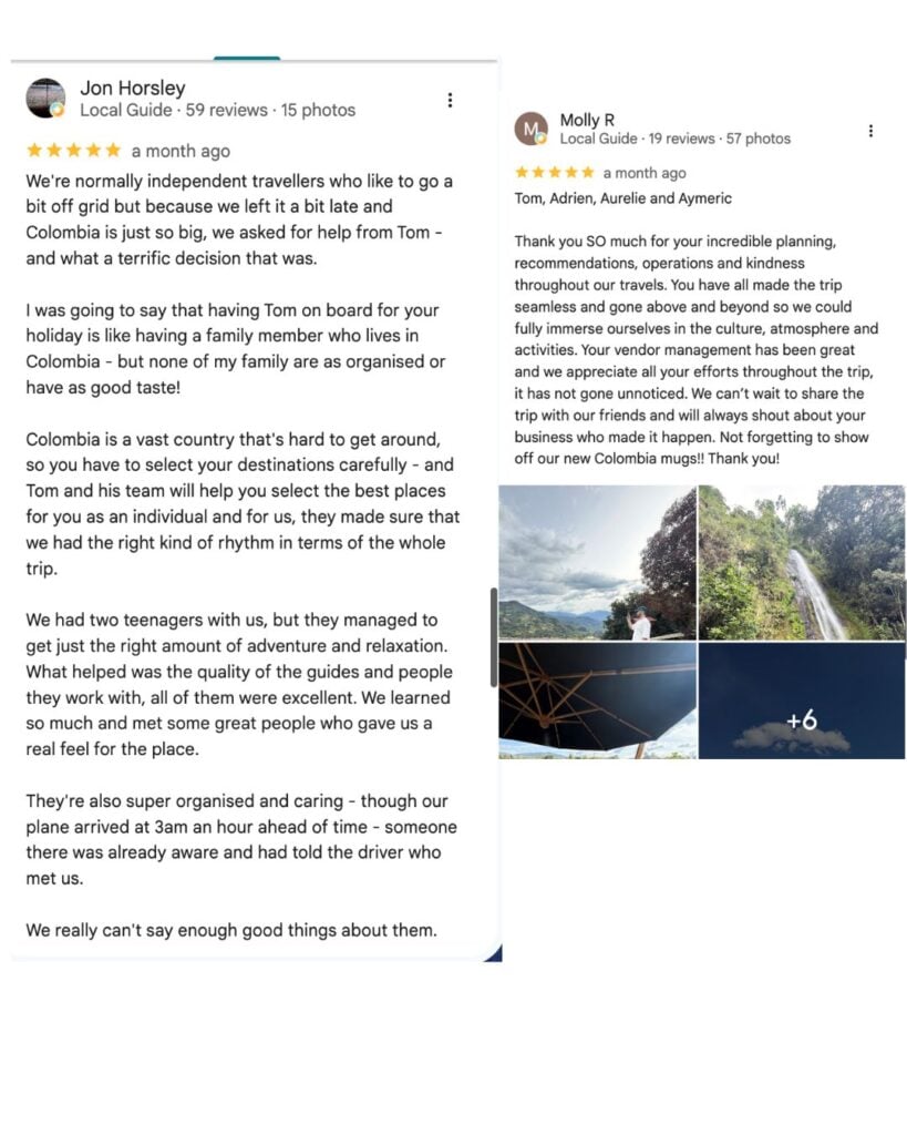 Review Colombia Travel agency Tomplanmytrip